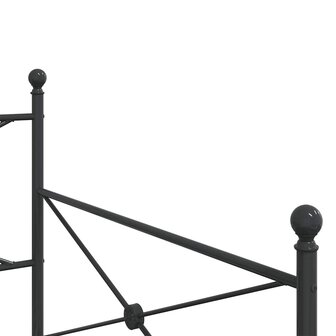 Slaapbank zonder matras 100x200 cm staal zwart 8
