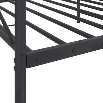 Slaapbank zonder matras 100x200 cm staal zwart 9