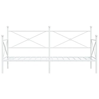 Slaapbank zonder matras 80x200 cm staal wit 5