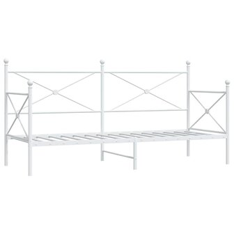 Slaapbank zonder matras 90x190 cm staal wit 2