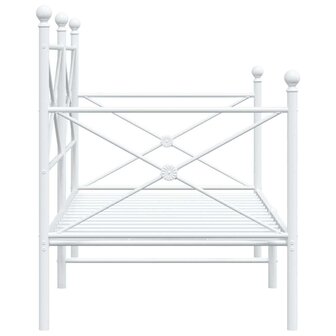 Slaapbank zonder matras 90x190 cm staal wit 6