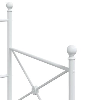 Slaapbank zonder matras 90x190 cm staal wit 8