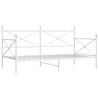 Slaapbank zonder matras 100x200 cm staal wit 2