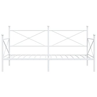 Slaapbank zonder matras 100x200 cm staal wit 5
