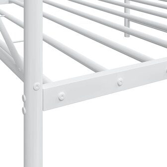 Slaapbank zonder matras 107x203 cm staal wit 9