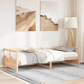 Slaapbank 80x200 cm massief grenenhout naturel 1