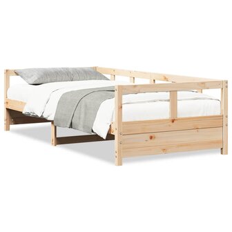 Slaapbank 80x200 cm massief grenenhout naturel 2