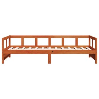 Slaapbank zonder matras 80x200 cm massief grenenhout wasbruin 5