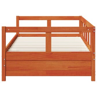 Slaapbank zonder matras 80x200 cm massief grenenhout wasbruin 6