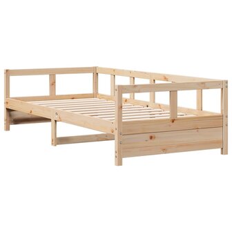 Slaapbank 90x190 cm massief grenenhout naturel 3