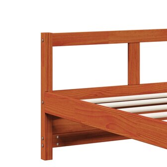 Slaapbank zonder matras 90x190 cm massief grenenhout wasbruin 8