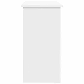 Bureau 80x40x75 cm bewerkt hout wit 5