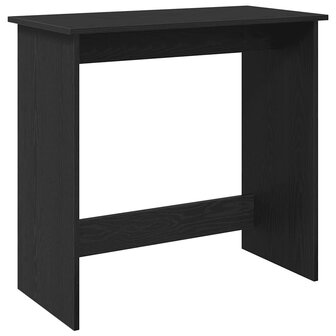 Bureau 80x40x75 cm bewerkt hout zwart 2