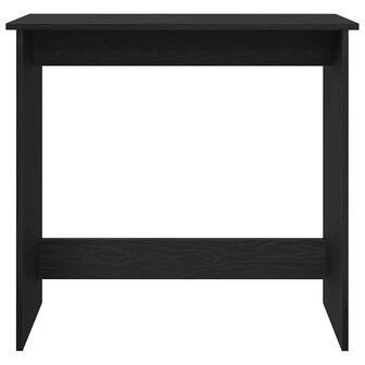 Bureau 80x40x75 cm bewerkt hout zwart 4