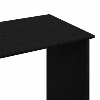 Bureau 80x40x75 cm bewerkt hout zwart 7