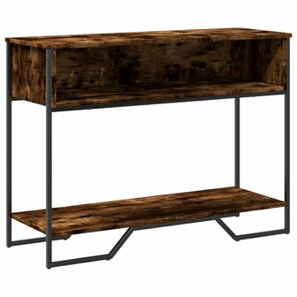 Wandtafel 100x35x74,5 cm bewerkt hout gerookt eikenkleurig 2