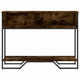 Wandtafel 100x35x74,5 cm bewerkt hout gerookt eikenkleurig 4