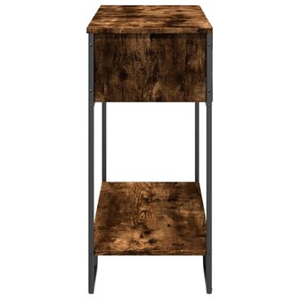 Wandtafel 100x35x74,5 cm bewerkt hout gerookt eikenkleurig 5