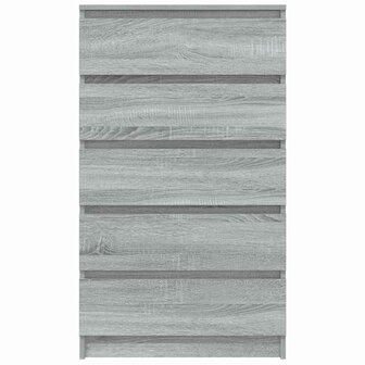 Ladekast 60x36x103 cm bewerkt hout grijs sonoma eikenkleurig 4