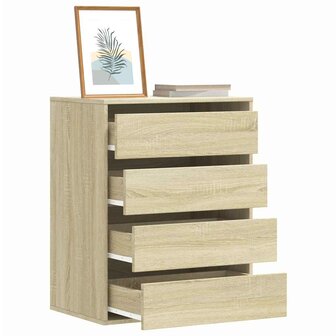 Ladekast 60x41x76 cm bewerkt hout sonoma eikenkleurig 1