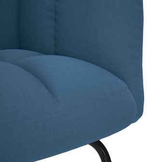 Schommelstoel stof blauw 6