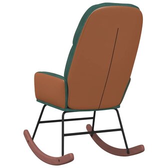 Schommelstoel fluweel donkergroen 5