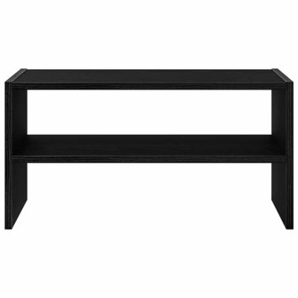 Schoenenrek stapelbaar 60x30x30,5 cm zwart eikenkleurig 4