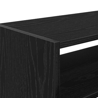 Schoenenrek stapelbaar 60x30x30,5 cm zwart eikenkleurig 7