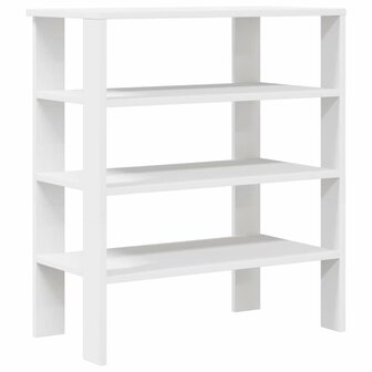 Schoenenrek 61x32x70 cm bewerkt hout wit 2