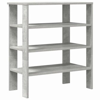 Schoenenrek 61x32x70 cm bewerkt hout betongrijs 2