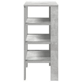 Schoenenrek 61x32x70 cm bewerkt hout betongrijs 5