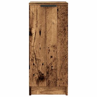 Schoenenkast 29,5x35x70 cm bewerkt hout oud houtkleurig 4
