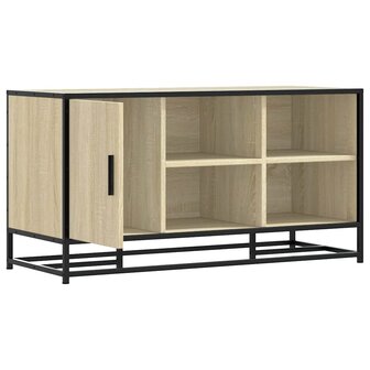 Schoenenbank 100x40x53,5 cm bewerkt hout en metaal sonoma eiken 6