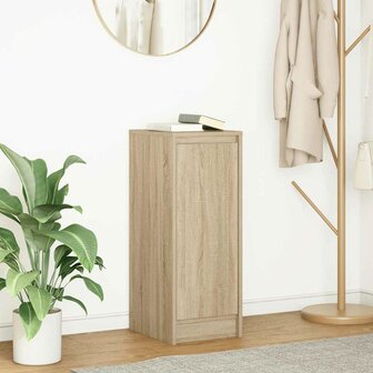 Dressoir 29,5x34x76 cm bewerkt hout sonoma eikenkleurig 1