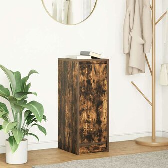 Dressoir 29,5x34x76 cm bewerkt hout gerookt eikenkleurig 1