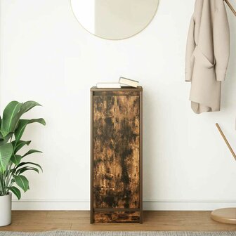 Dressoir 29,5x34x76 cm bewerkt hout gerookt eikenkleurig 3