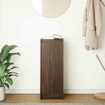 Dressoir 29,5x34x76 cm bewerkt hout bruin eikenkleurig 3