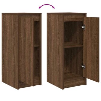 Dressoir 29,5x34x76 cm bewerkt hout bruin eikenkleurig 9