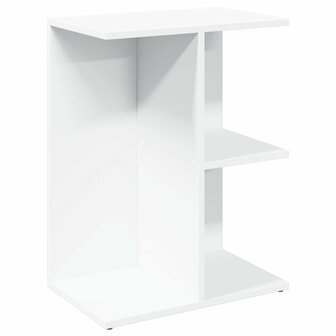 Nachtkastje 46,5x29x61 cm bewerkt hout wit 2