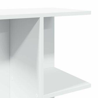 Nachtkastje 46,5x29x61 cm bewerkt hout wit 8