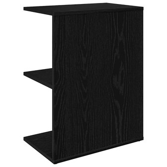 Nachtkastje 46,5x29x61 cm bewerkt hout zwart eikenkleurig 6