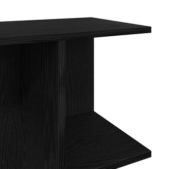 Nachtkastje 46,5x29x61 cm bewerkt hout zwart eikenkleurig 8