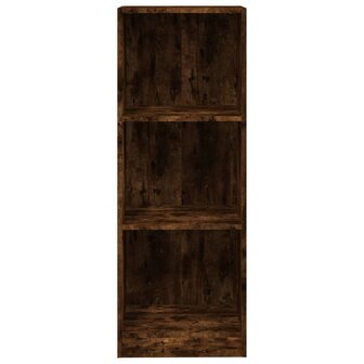 Boekenkast 3-laags 40x24x109 cm bewerkt hout gerookt eikenkleur 5