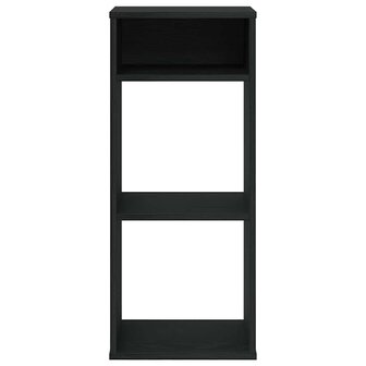 Boekenkast 34x31x80 cm bewerkt hout zwart 4
