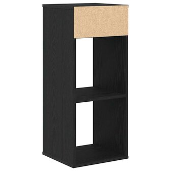 Boekenkast 34x31x80 cm bewerkt hout zwart 6