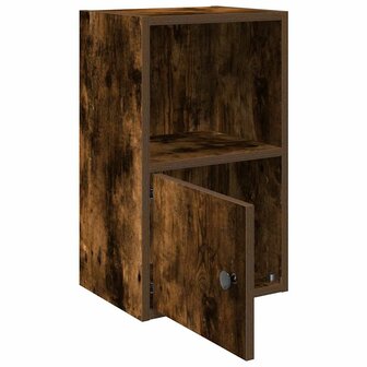 Boekenkast 31x24x52 cm bewerkt hout gerookt eikenkleurig 4