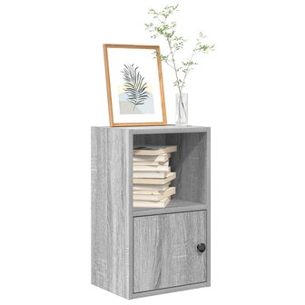 Boekenkast 31x24x52 cm bewerkt hout grijs sonoma eikenkleurig 1