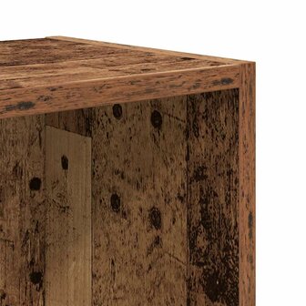Boekenkast 31x24x52 cm bewerkt hout oud houtkleurig 9