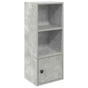 Boekenkast 31x24x77 cm bewerkt hout betongrijs 2