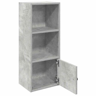 Boekenkast 31x24x77 cm bewerkt hout betongrijs 4